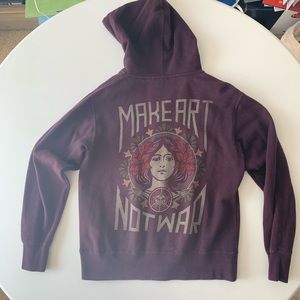 Obey Make Art Not War Hoodie size m